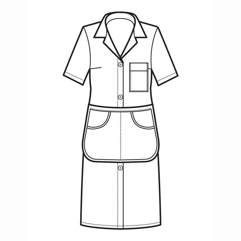 CONJUNTO DE SERVICIO DOMéSTICO BURDEOS  TALLA M