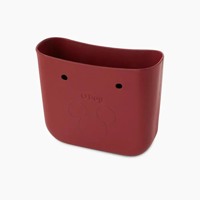 Cuerpo rojo rubì laserado mickey head O bag mini