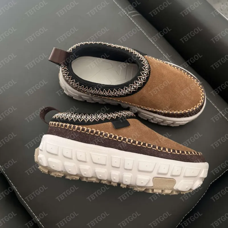 Diseñador Venture Daze Tazz Slipper Tasman Slippers para mujer Ultra Plataforma Black Chestnut FUR MUESTRO MUSMAS SEDIDAD DE LA 