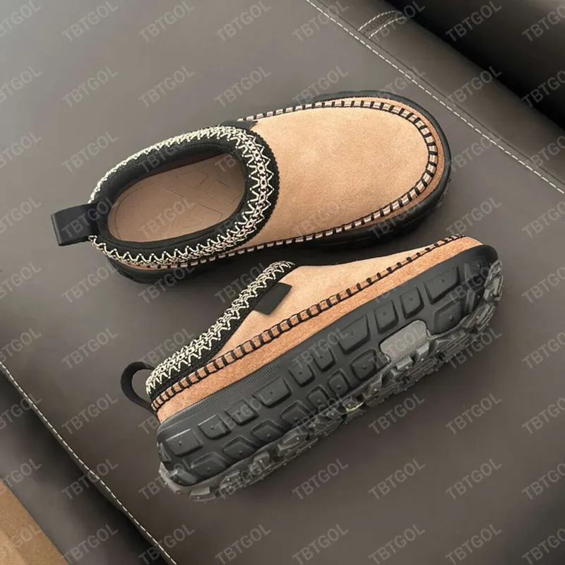 Diseñador Venture Daze Tazz Slipper Tasman Slippers para mujer Ultra Plataforma Black Chestnut FUR MUESTRO MUSMAS SEDIDAD DE LA 
