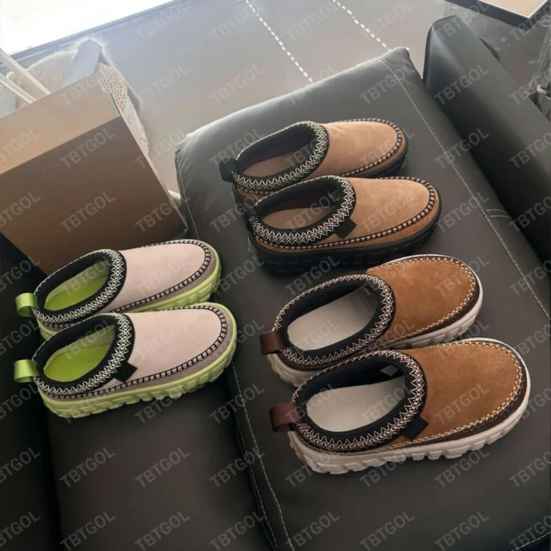 Diseñador Venture Daze Tazz Slipper Tasman Slippers para mujer Ultra Plataforma Black Chestnut FUR MUESTRO MUSMAS SEDIDAD DE LA 