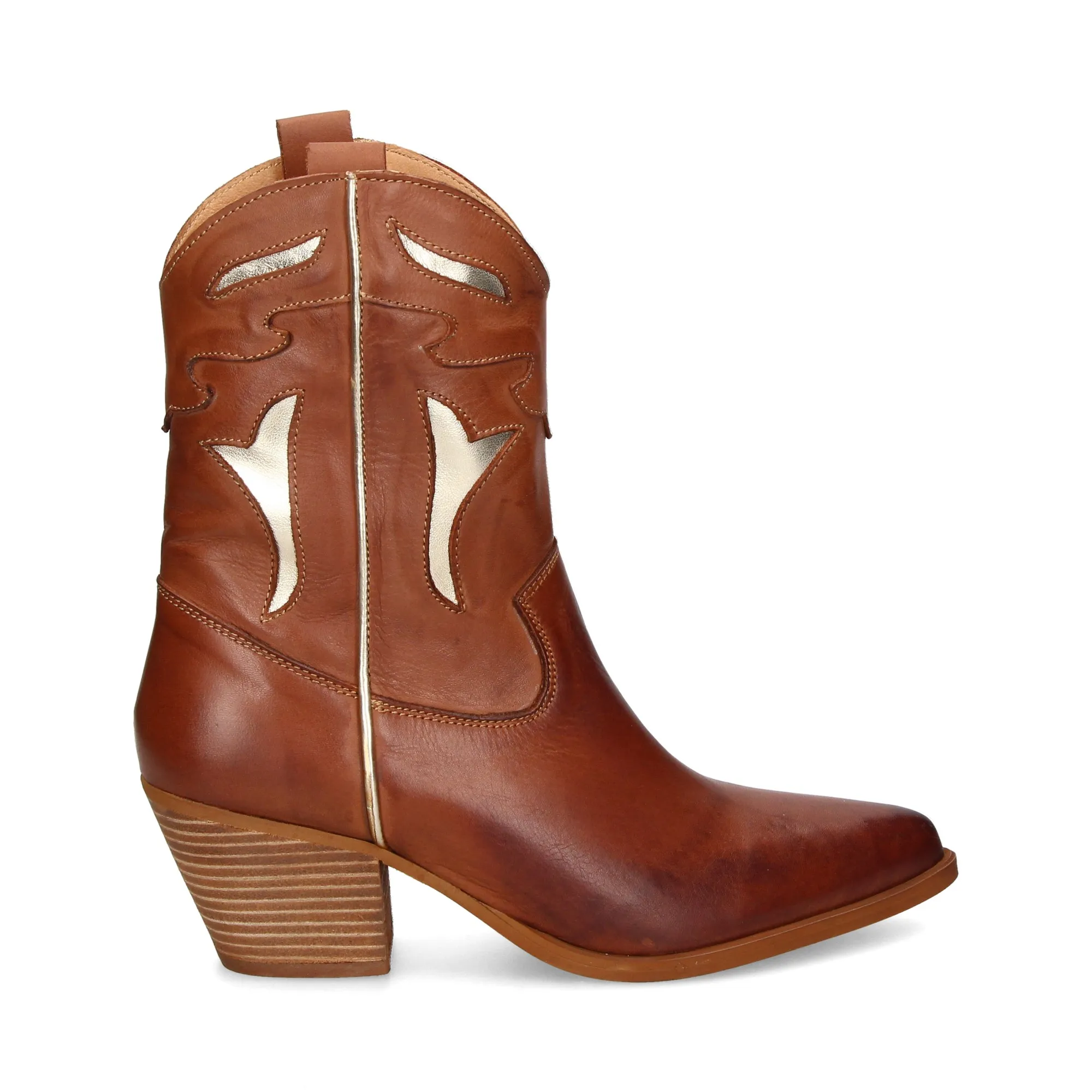 EXE Botas con tacón de Mujer CAMEL PLATINO