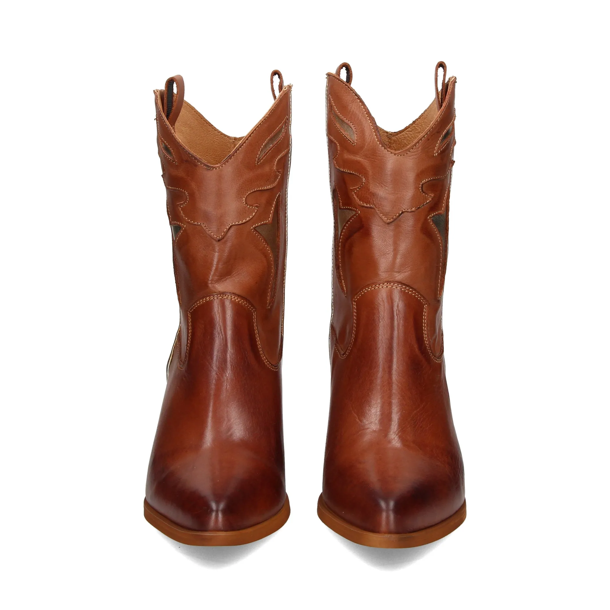 EXE Botas con tacón de Mujer CAMEL PLATINO