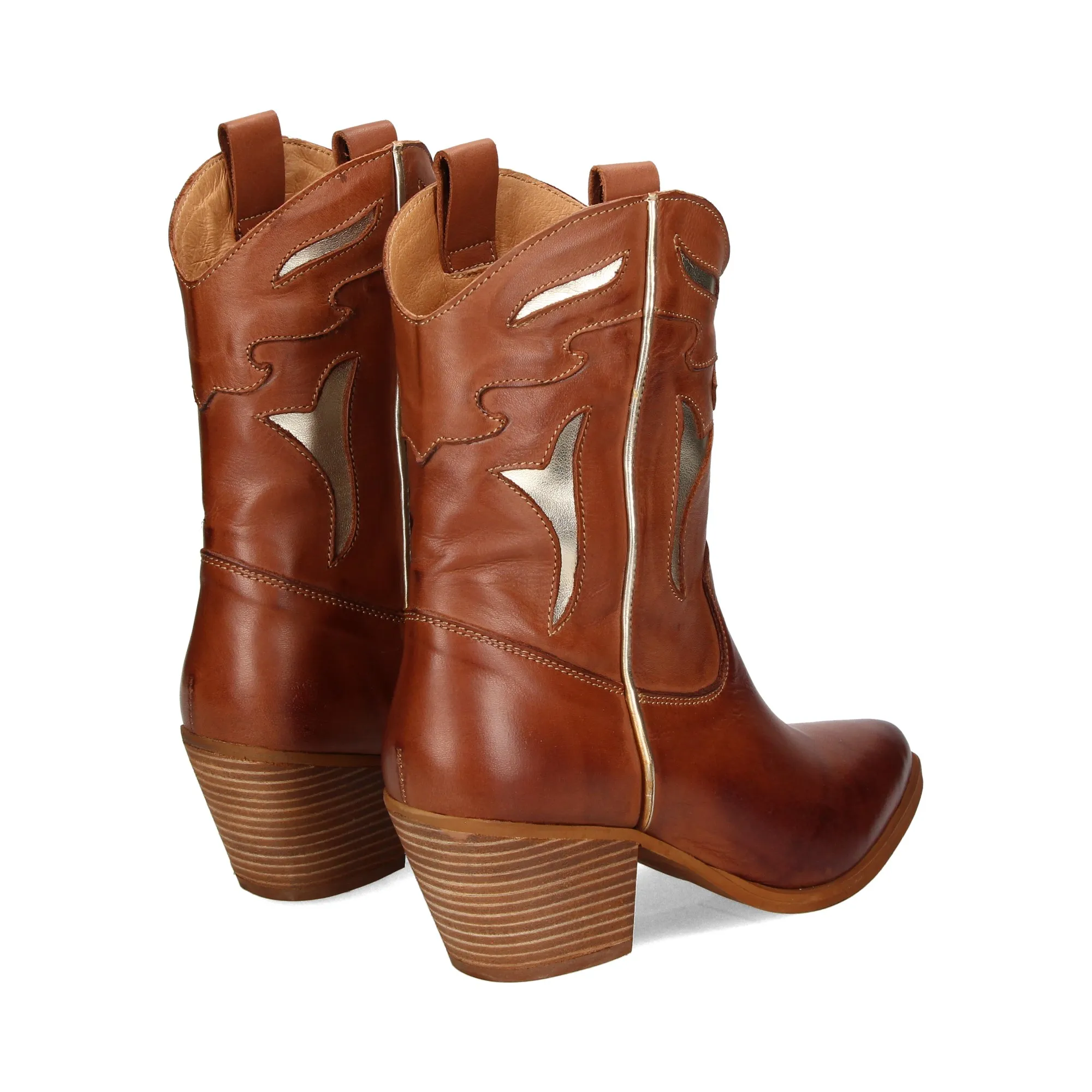 EXE Botas con tacón de Mujer CAMEL PLATINO