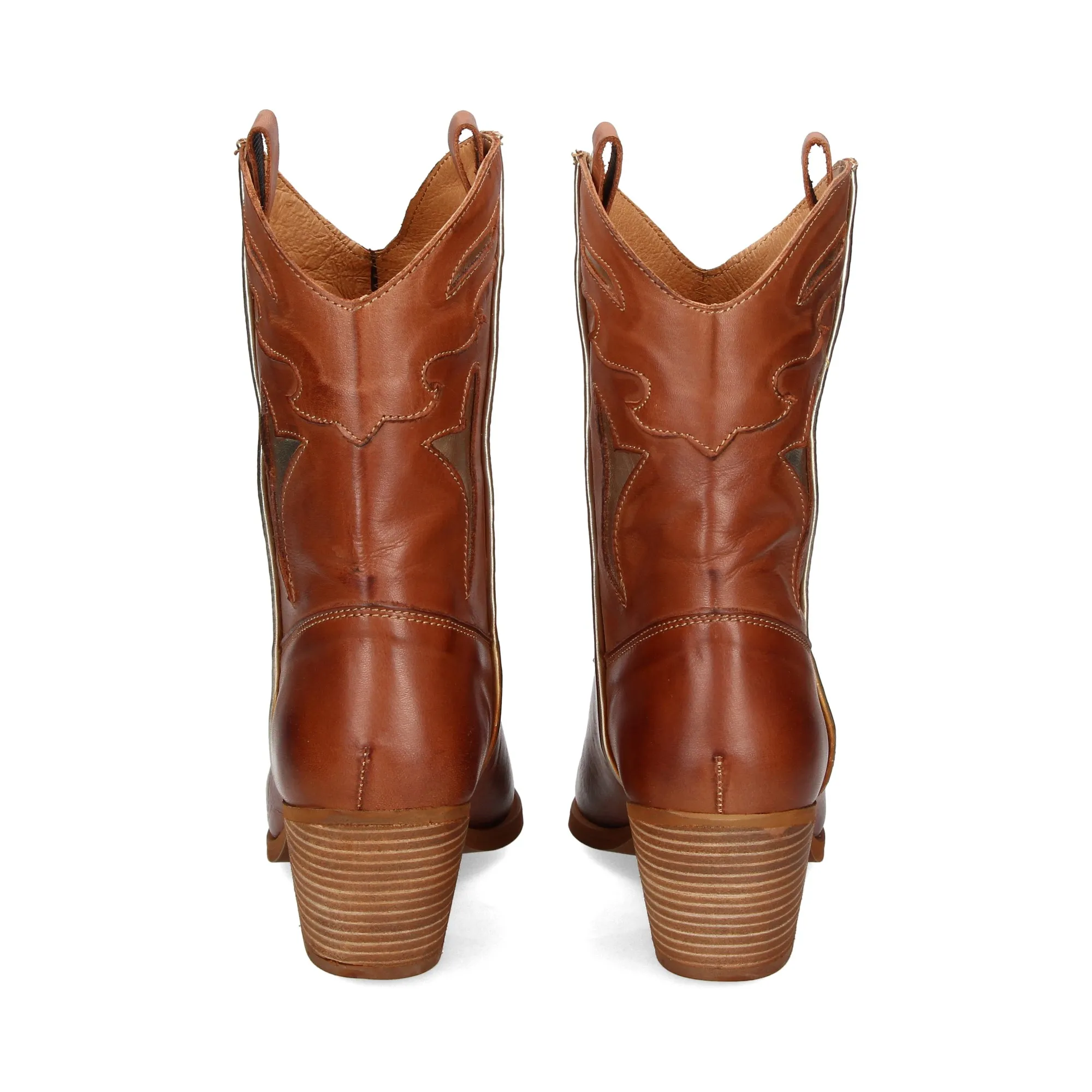 EXE Botas con tacón de Mujer CAMEL PLATINO