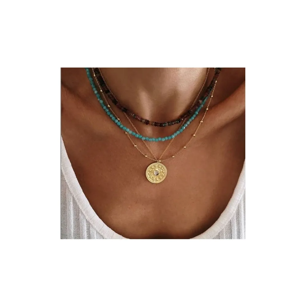 GARGANTILLA MINI BOLITAS ORO (3843CM)