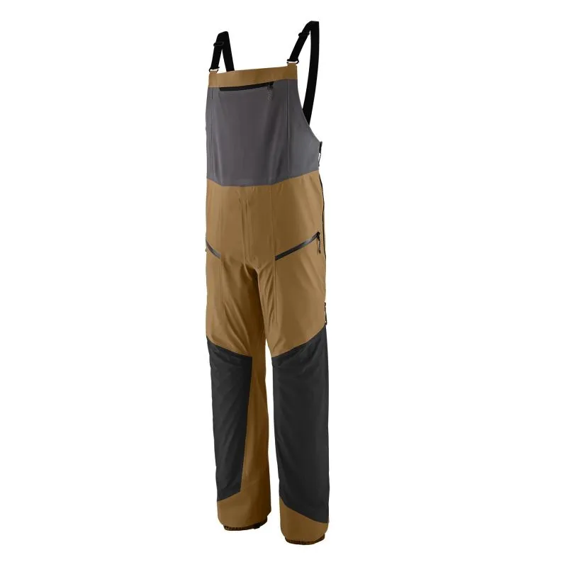 Hombres Patagonia M's Snowdrifter Bibs (Grayling Brown) pantalones de esquí de travesía