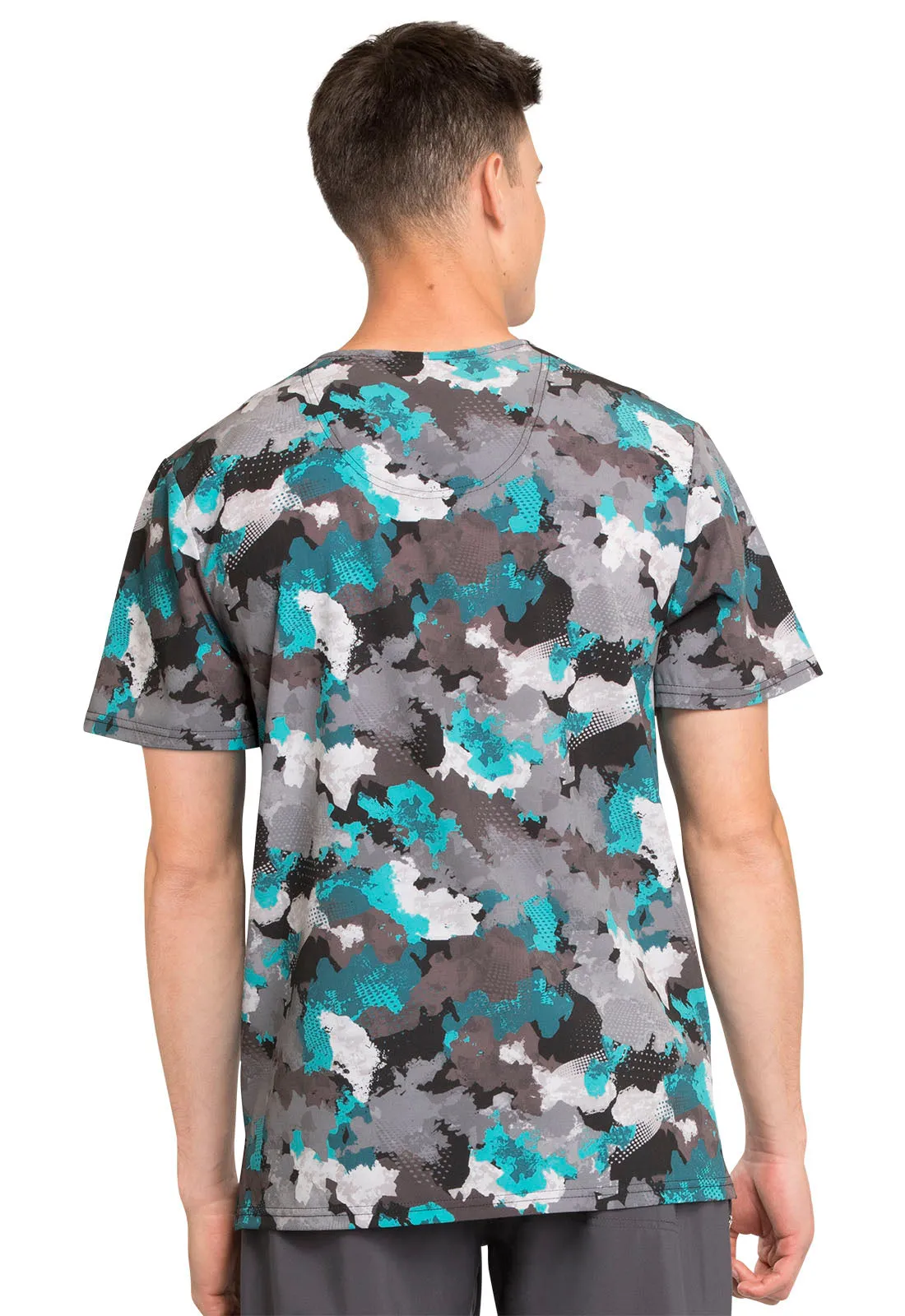 INFINITY MEN'S VNECK TOP  IN TEXTURE POWER