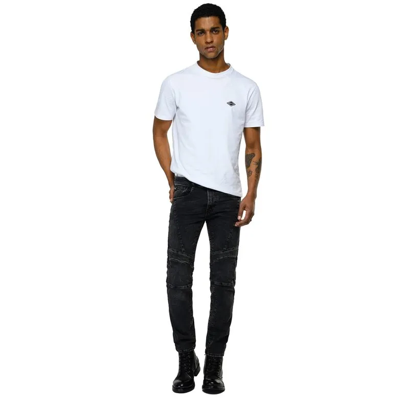 Jean Stretch Para Hombre 11.5 Oz Black Modal Power Stretch Denim Replay 38086