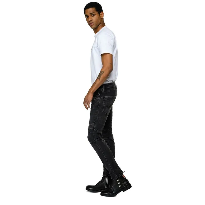 Jean Stretch Para Hombre 11.5 Oz Black Modal Power Stretch Denim Replay 38086
