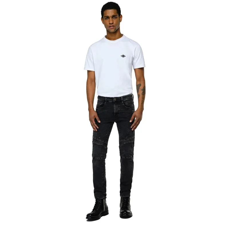Jean Stretch Para Hombre 11.5 Oz Black Modal Power Stretch Denim Replay 38086