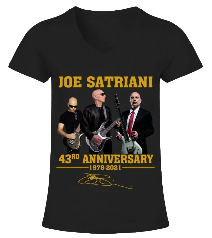 JOE SATRIANI 43RD ANNIVERSARY Camiseta cuello pico Mujer
