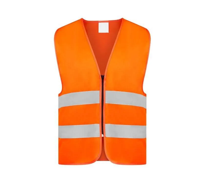 KORNTEX KX225  SAFETY VEST WITH ZIPPER 