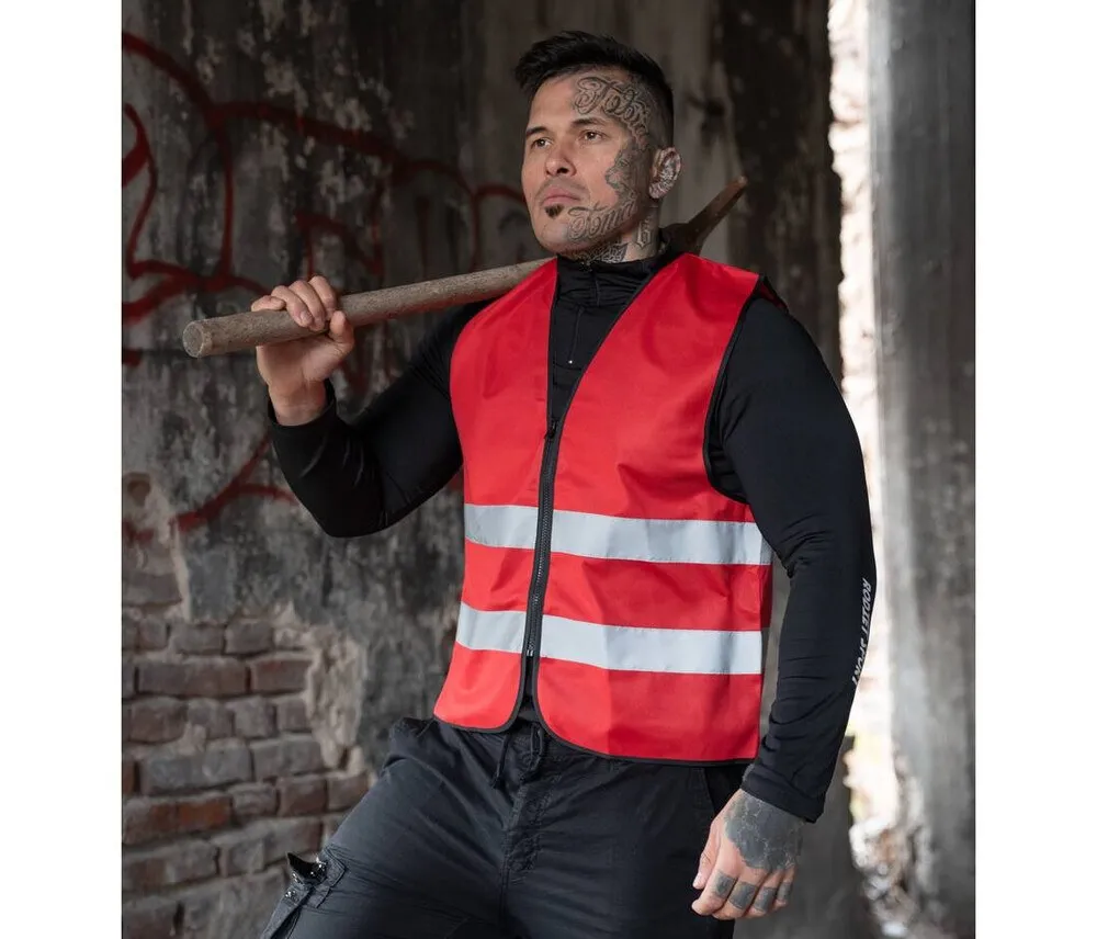 KORNTEX KX225  SAFETY VEST WITH ZIPPER 