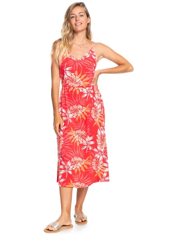 Land Of Life Strappy Midi Dress