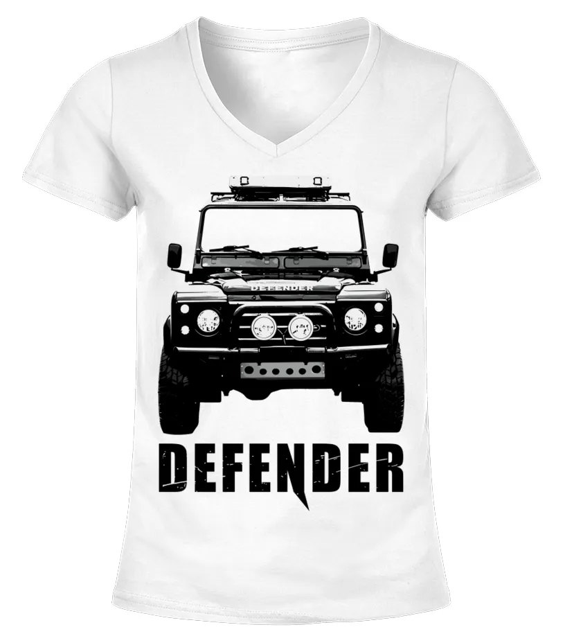 Land Rover Defender WT 001 Camiseta cuello pico Mujer