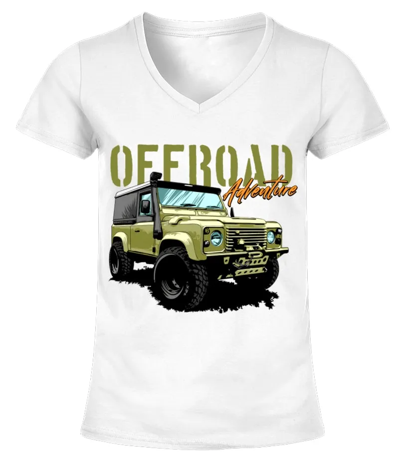 Land Rover WT 012 Camiseta cuello pico Mujer