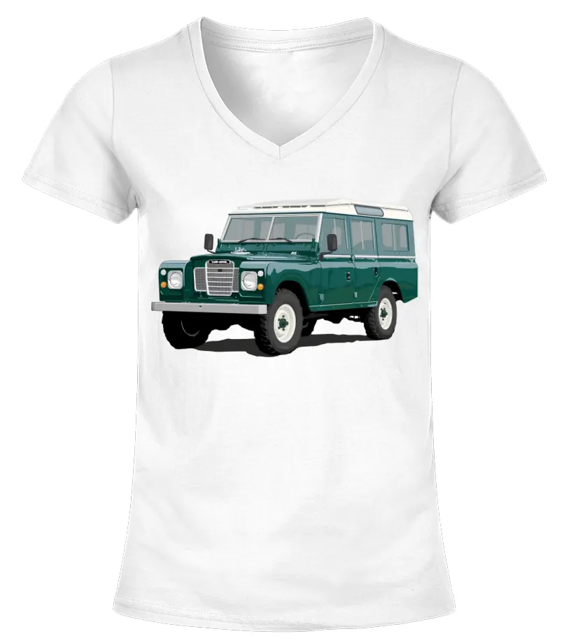 Land Rover WT 014 Camiseta cuello pico Mujer