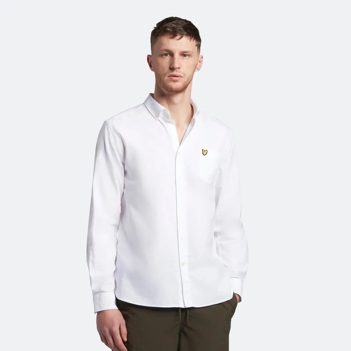 Lyle & Scott Regular Fit Light Weight Oxford Shirt White