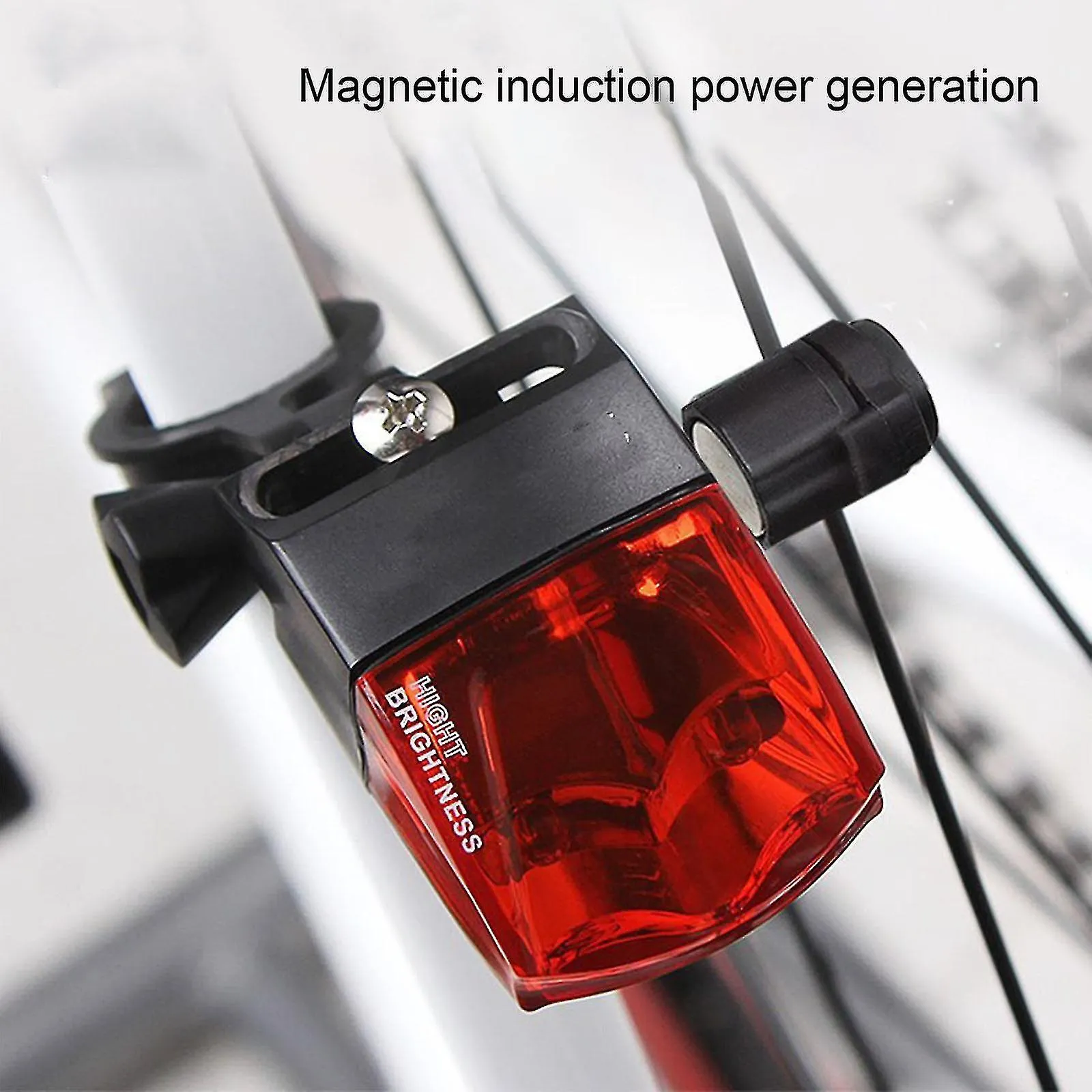 Magnetic Induction Power Generation Bicycle Taillight Led Sporting Goods