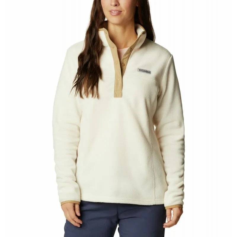 Media cremallera polar Columbia Benton Springs Half Snap (Chalk Beach) Mujer