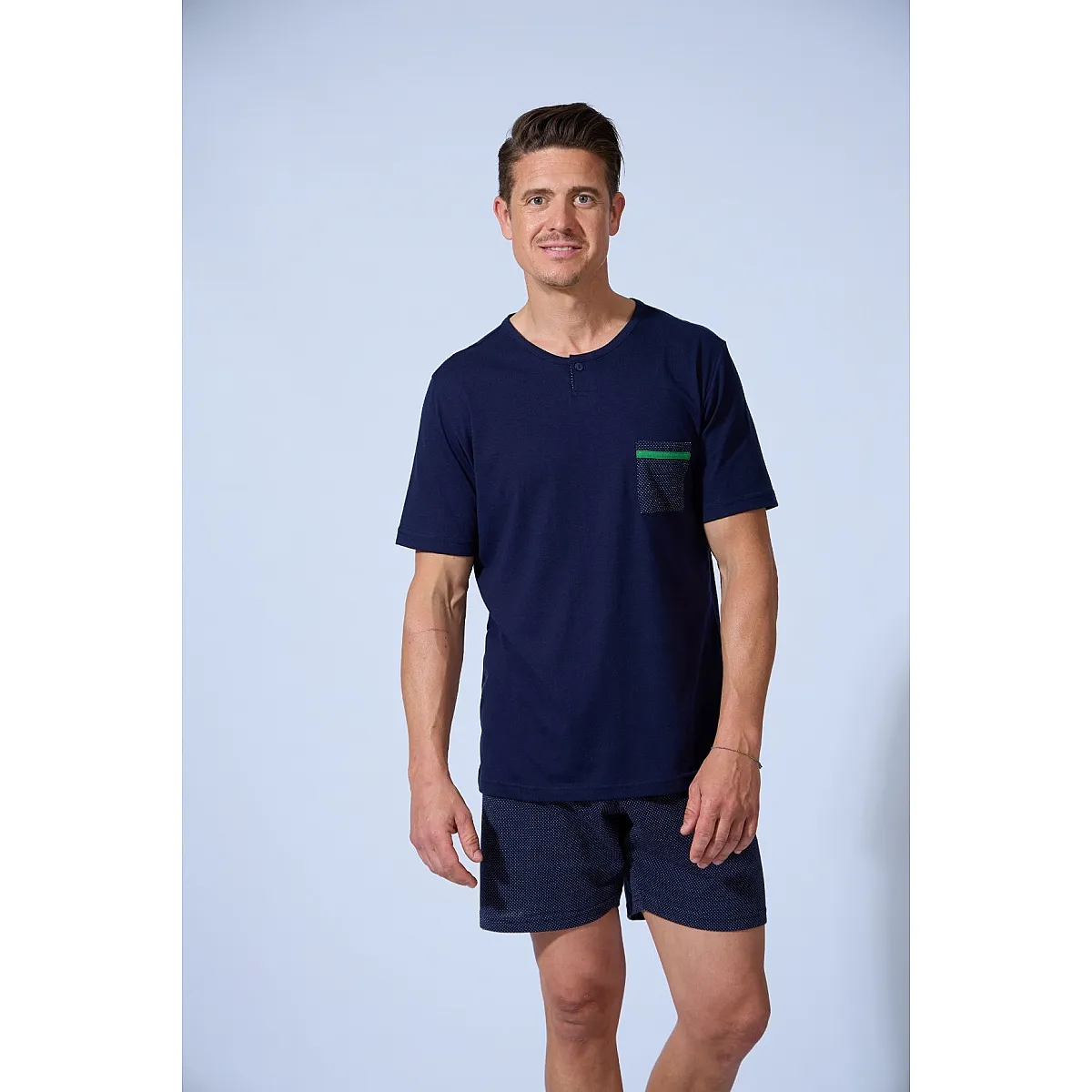 MEN'S POLKA POCKET PAJAMAS