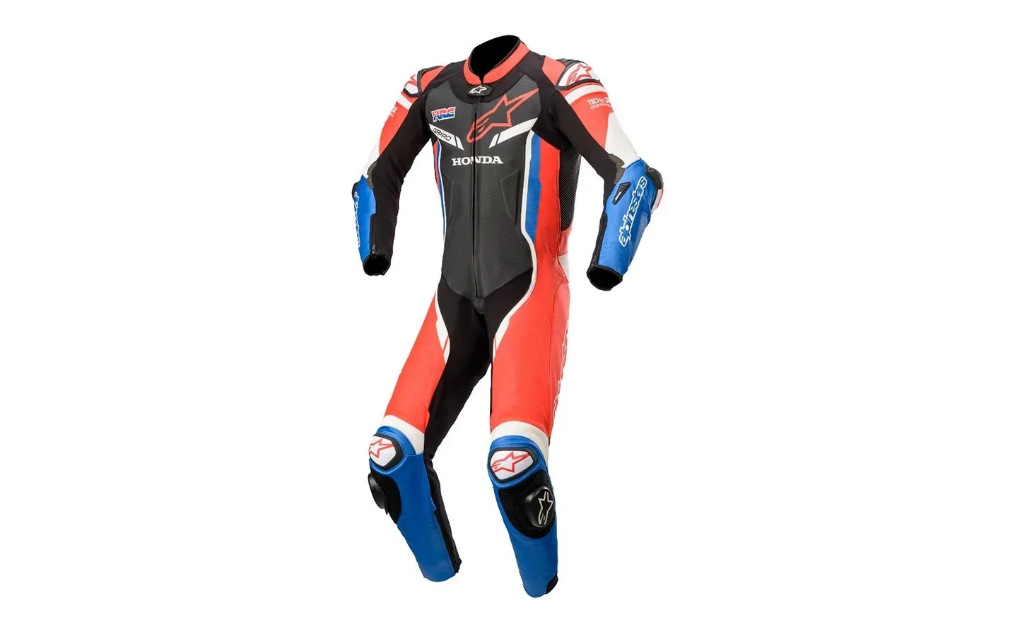 MONO ALPINESTARS HONDA GP PRO V2 SUIT TECHAIR NEGRO ROJO |3155220183|