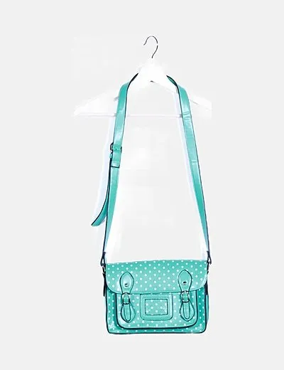 NoName Bolso turquesa polka dot