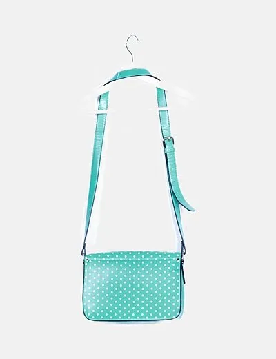 NoName Bolso turquesa polka dot