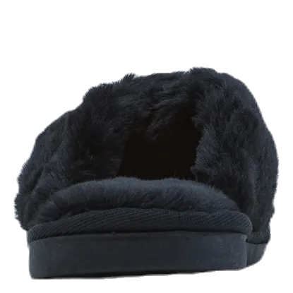 NOUN Alie Fluffy Slippers Black