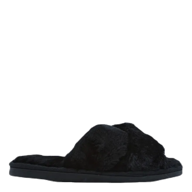 NOUN Alie Fluffy Slippers Black