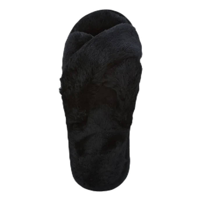NOUN Alie Fluffy Slippers Black