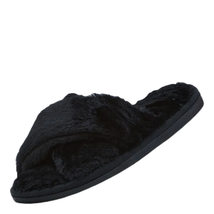 NOUN Alie Fluffy Slippers Black