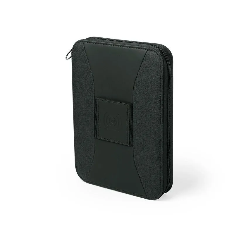 Organizador Power Bank Surey Inalámbrico. 4000 mAh. Bloc 64 Hojas. Salida USB. Entrada Micro USB. Cable Incluido