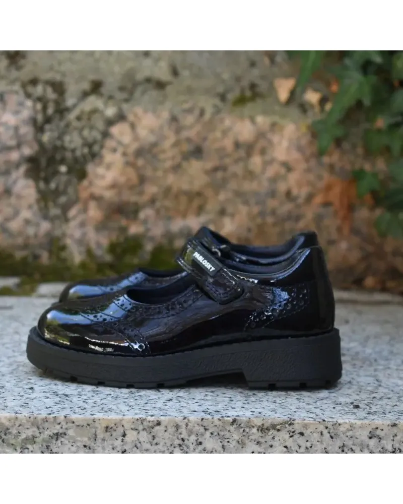 Pablosky 345529 colegial MERCEDES niña charol con velcro