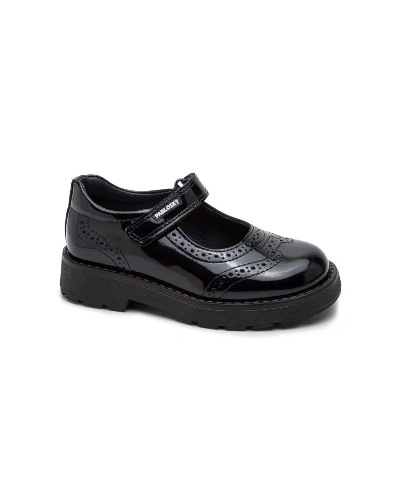 Pablosky 345529 colegial MERCEDES niña charol con velcro