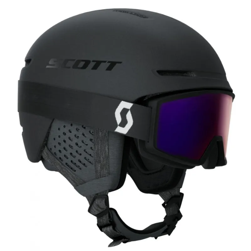 Pack de casco y máscara Scott Combo Casco Track + Máscara Factor Pro (Mineral black/white)