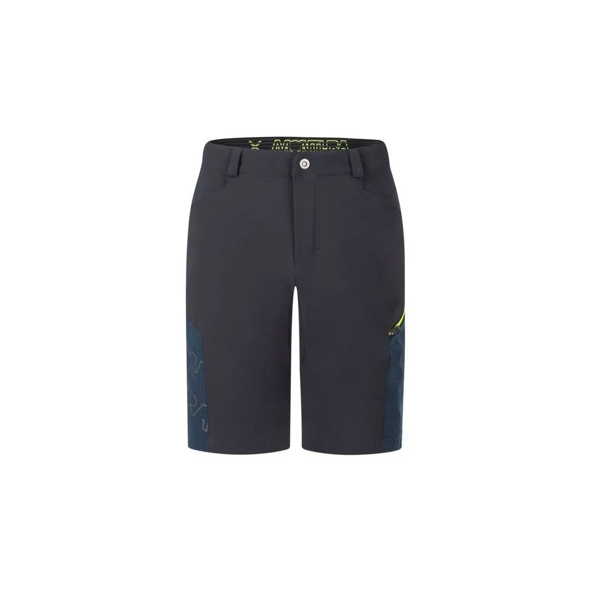 Pantalones cortos Land Hombre Ardesia/Giallo Fluo