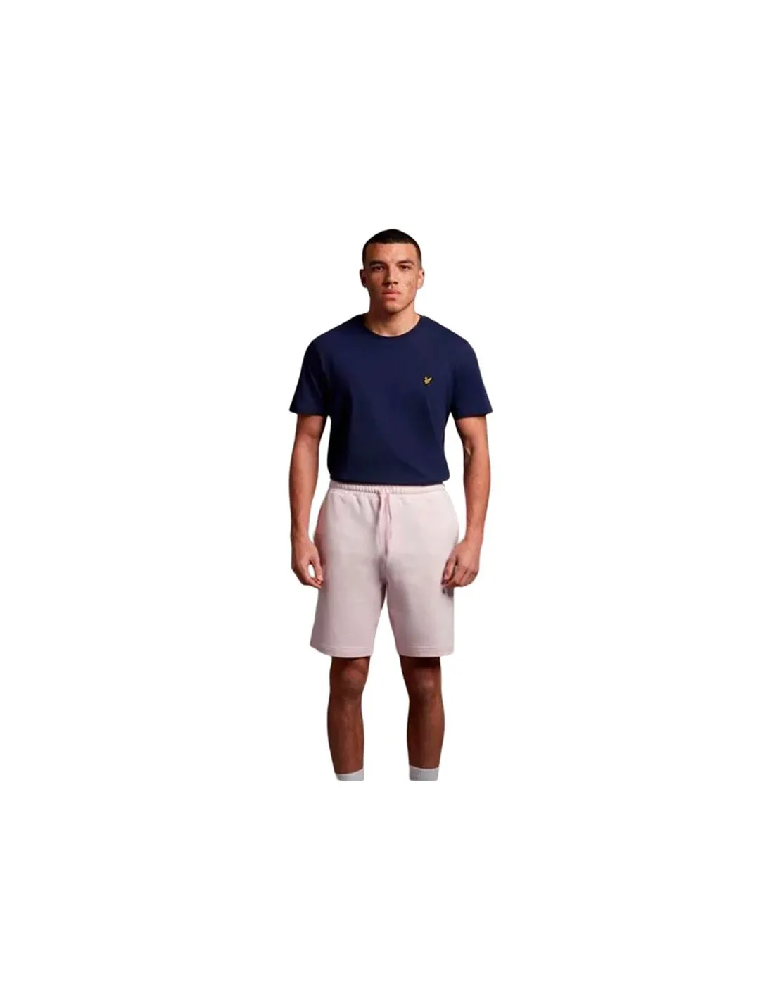 PANTALONES LYLE & SCOTT V1SWEAT SHORTS HOMBRE ROSA