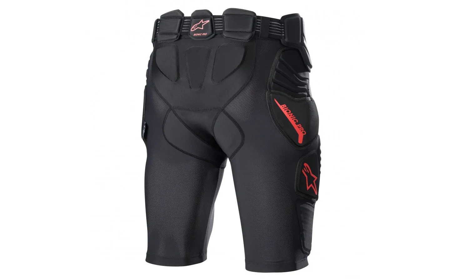 PANTALóN CORTO DE PROTECCIóN BIONIC PRO NEGRO ROJO |650752313|