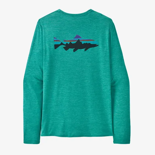 Patagonia Long Sleeved Capilene Cool Daily Graphic Shirt Waters