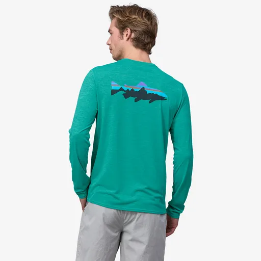 Patagonia Long Sleeved Capilene Cool Daily Graphic Shirt Waters