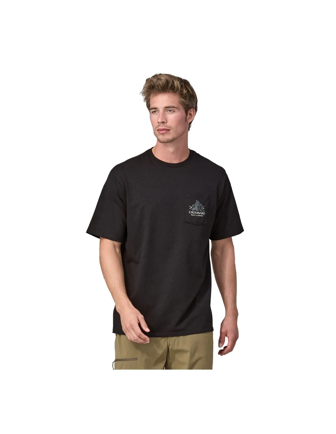 PATAGONIA M'S CHOURINARD CREST POCKET RESPONSIBILI TEE INK BLACK