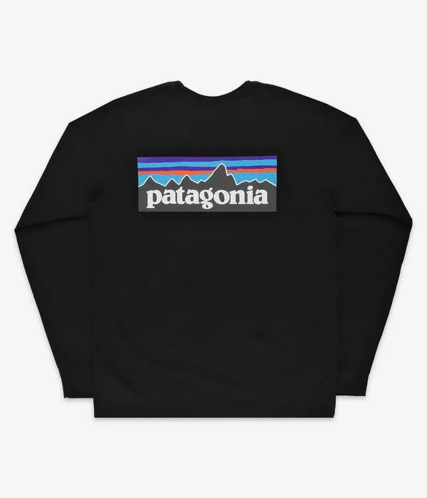 PATAGONIA P6 LOGO RESPONSIBILI CAMISETA DE MANGA LARGA (BLACK 2)