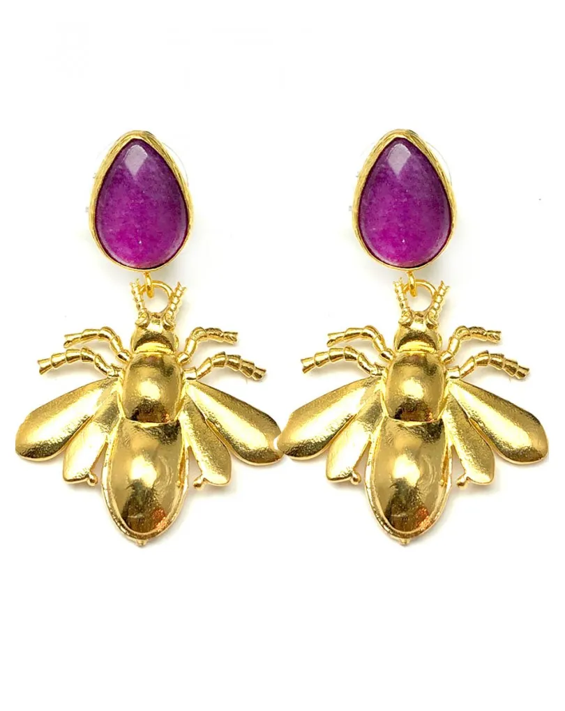 PENDIENTES MUJER DE MOSCA  PENDIENTES ORIGINALES  ALTA BISUTERIA Y JOYERIA