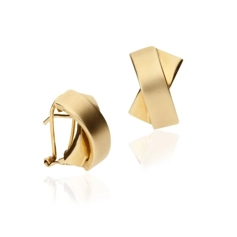 Pendientes Oro Satinado