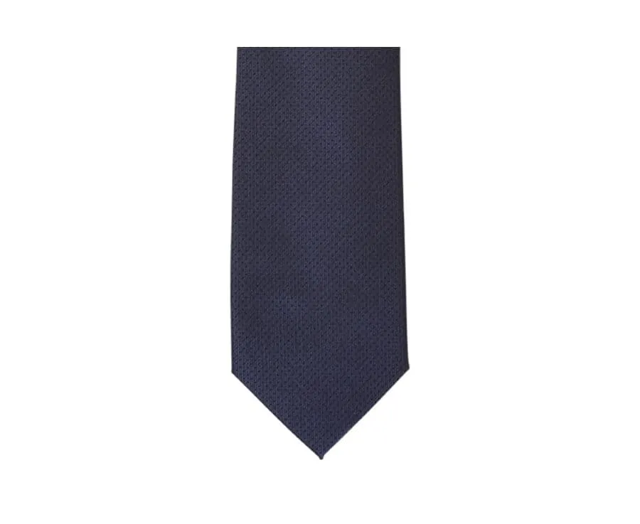 Petrol Blue Tie with Navy Micro dots