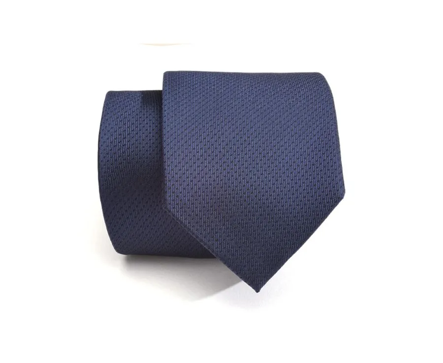 Petrol Blue Tie with Navy Micro dots