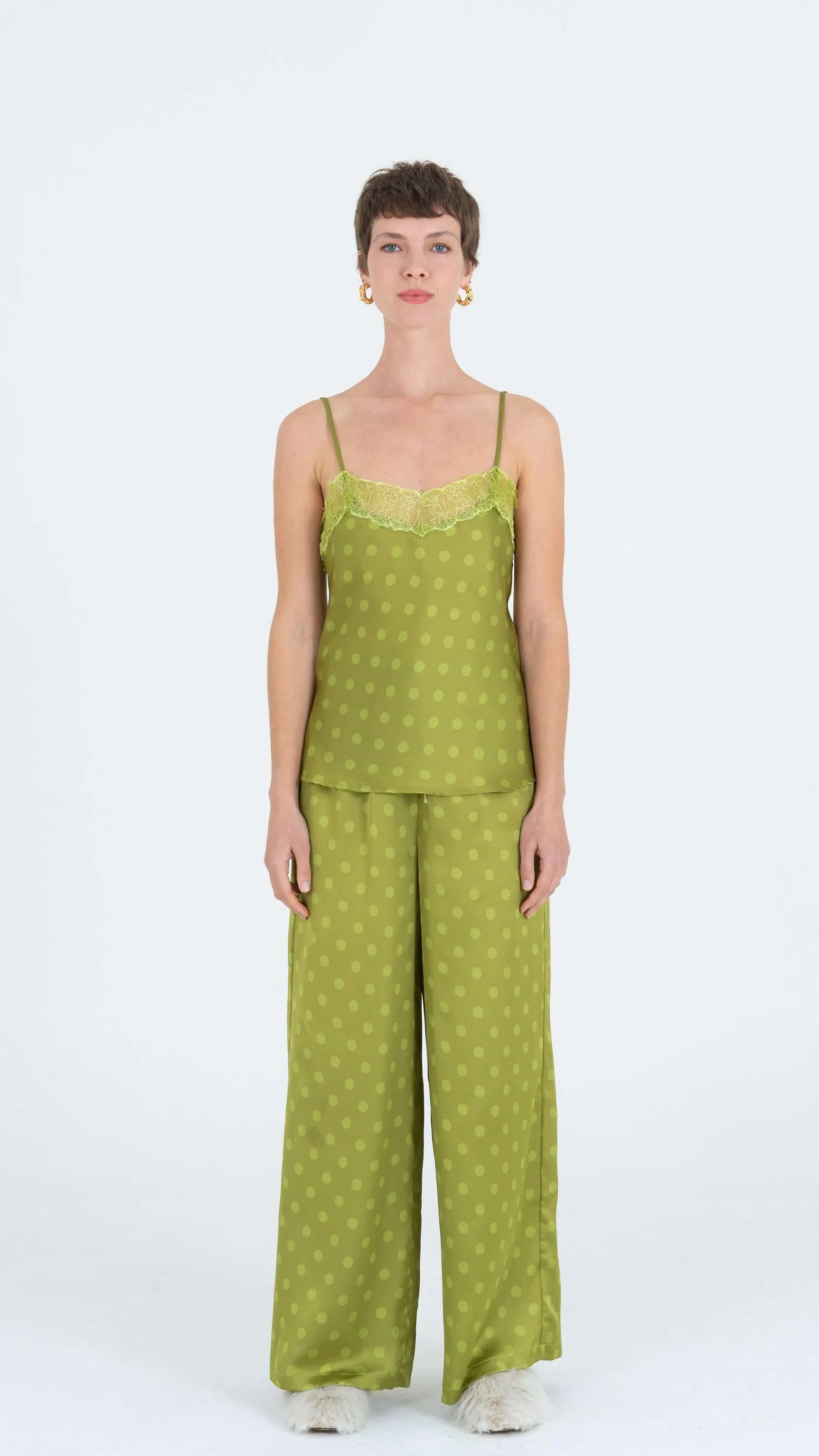 Polka dot camisole top
