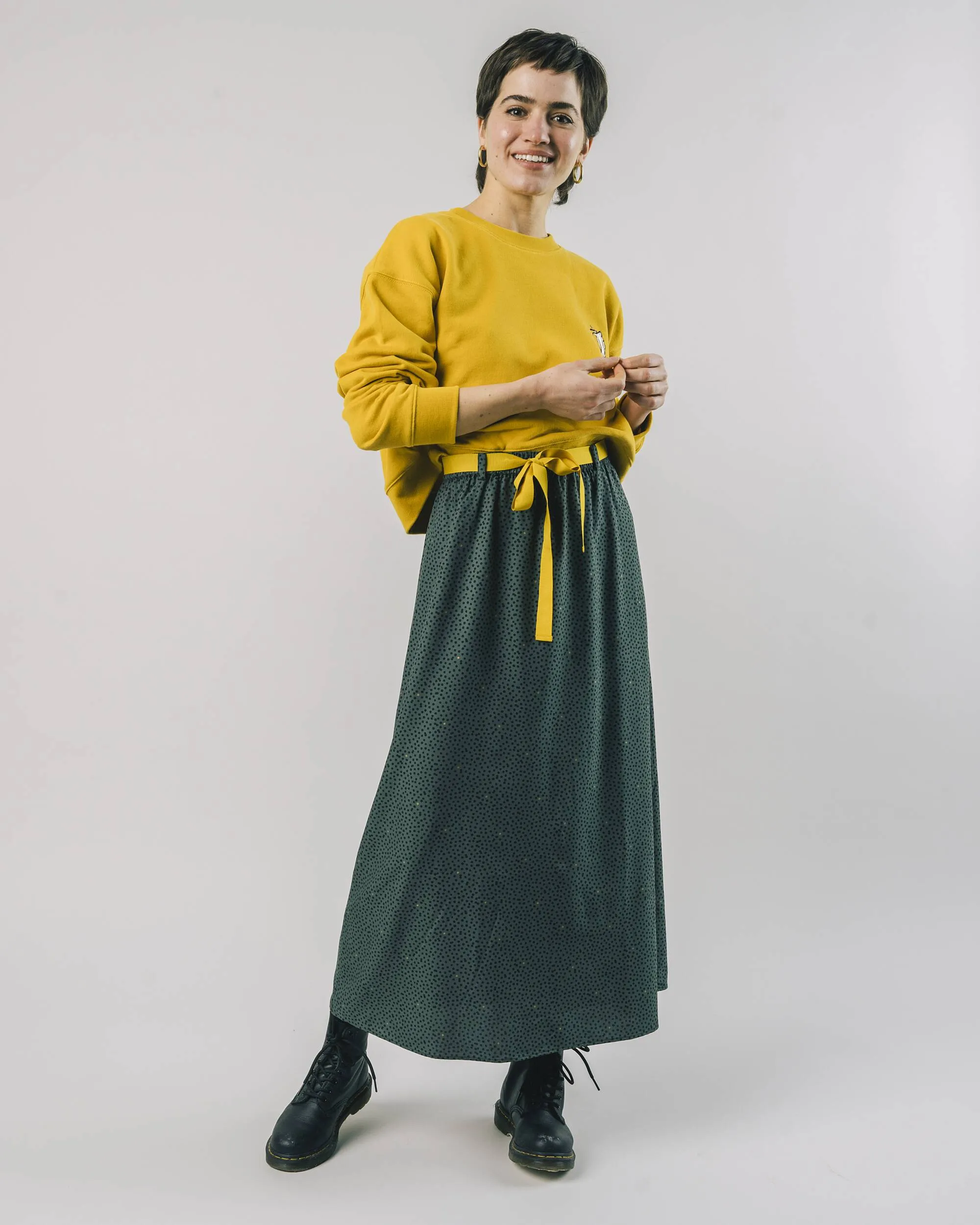 Polka Dot Skirt Green